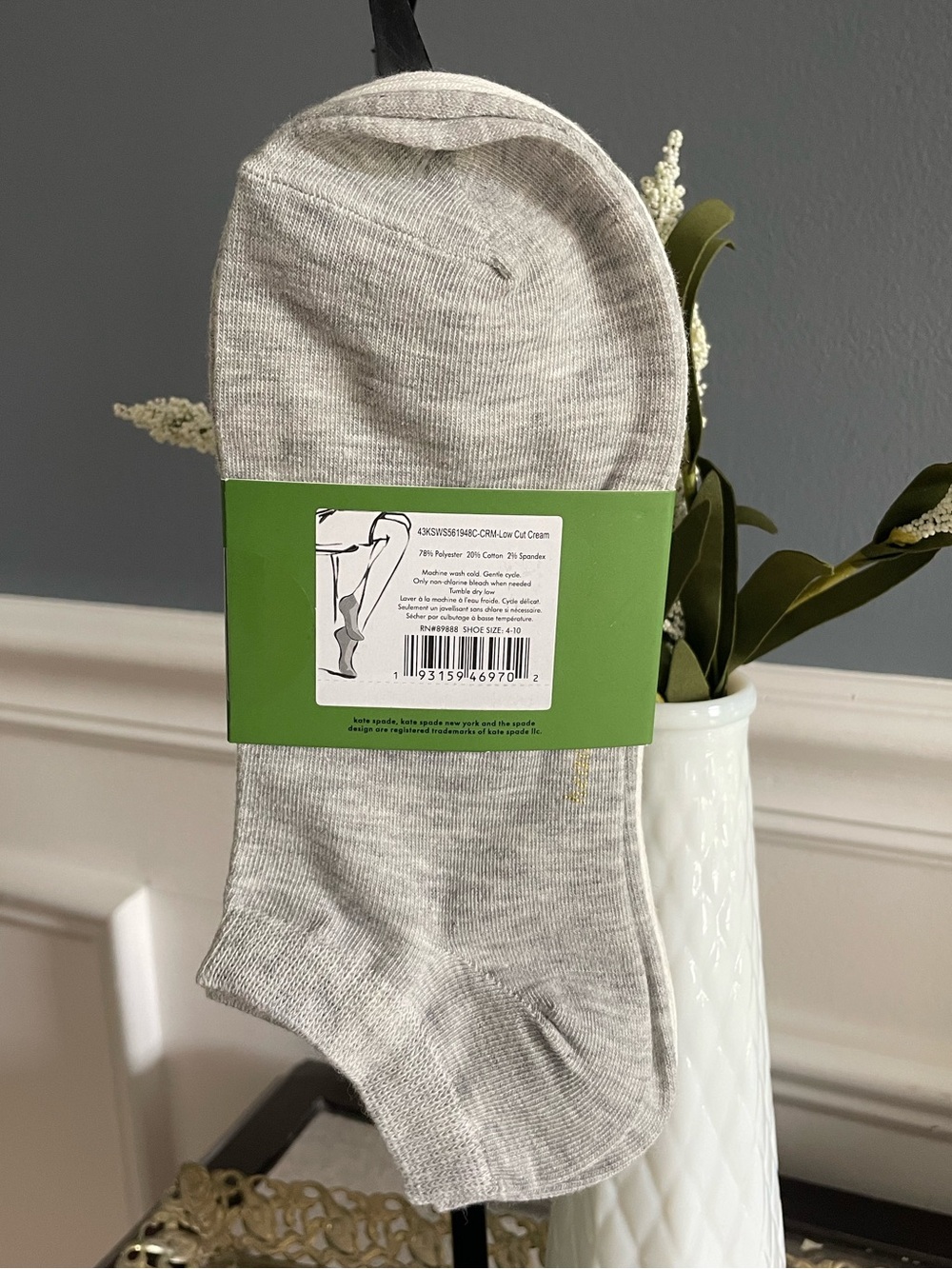 Kate Spade Lemon Low Cut Socks- 3 pack - Picture 2 of 3